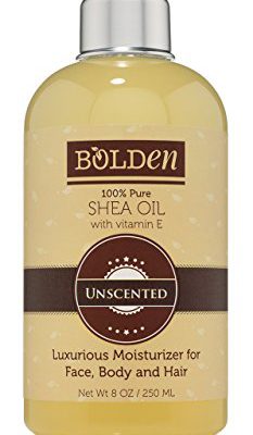Bolden Unscented Shea Oil with Vitamin E, 8 oz.